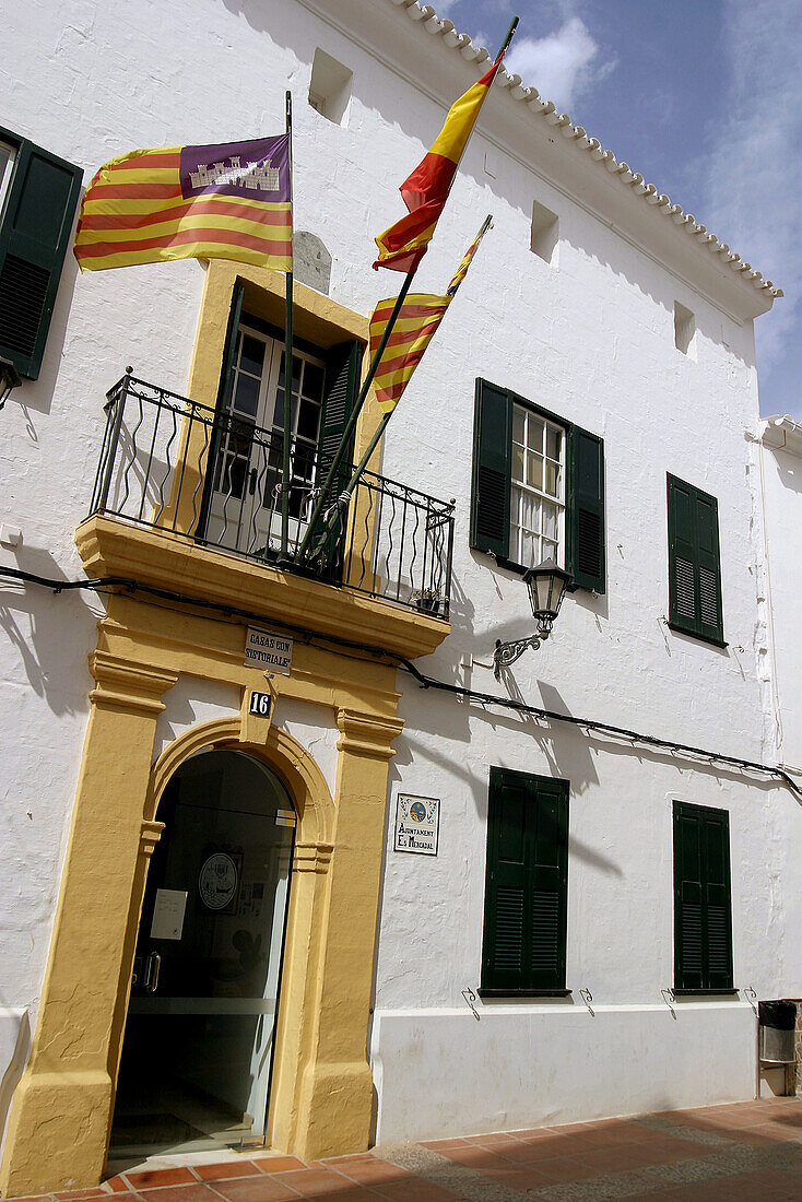 Town hall. Es Mercadal. Menorca. Spain