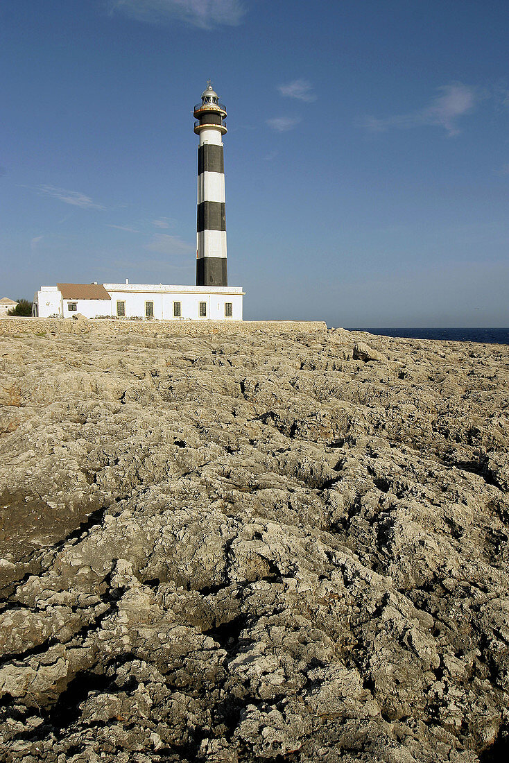 Artrutx cape lighthouse. Menorca. Spain