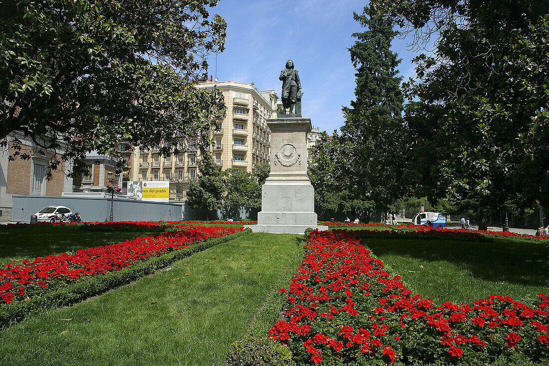 Murillo statue. Plaza de Murillo. Madrid. Spain.