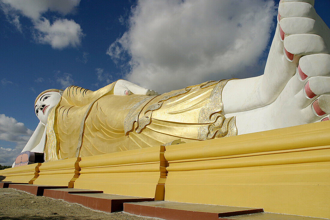 Giant Buddha statue (200 meters). Monywa. Sagaing Division. Myanmar (Burma)