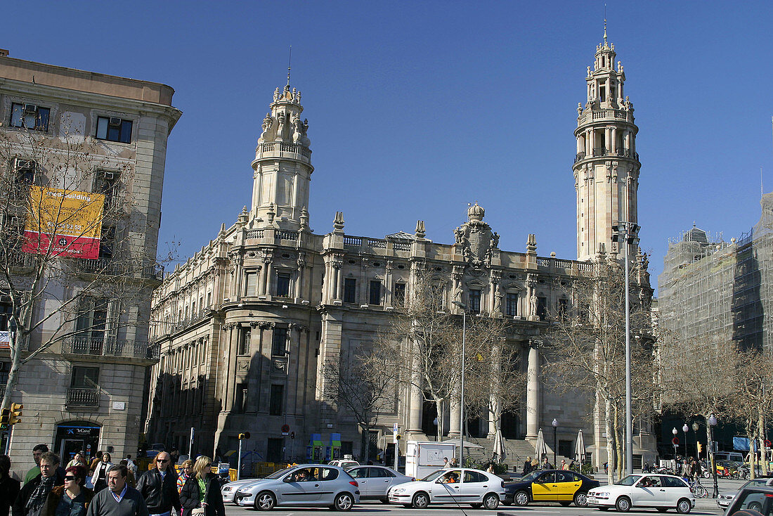 Central post office building. Barcelona. Catalonia. Spain