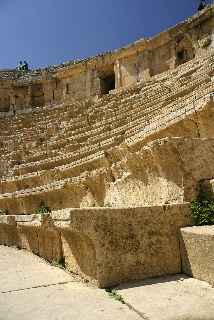 North theatre, archaeological site of Jerash. Jordan