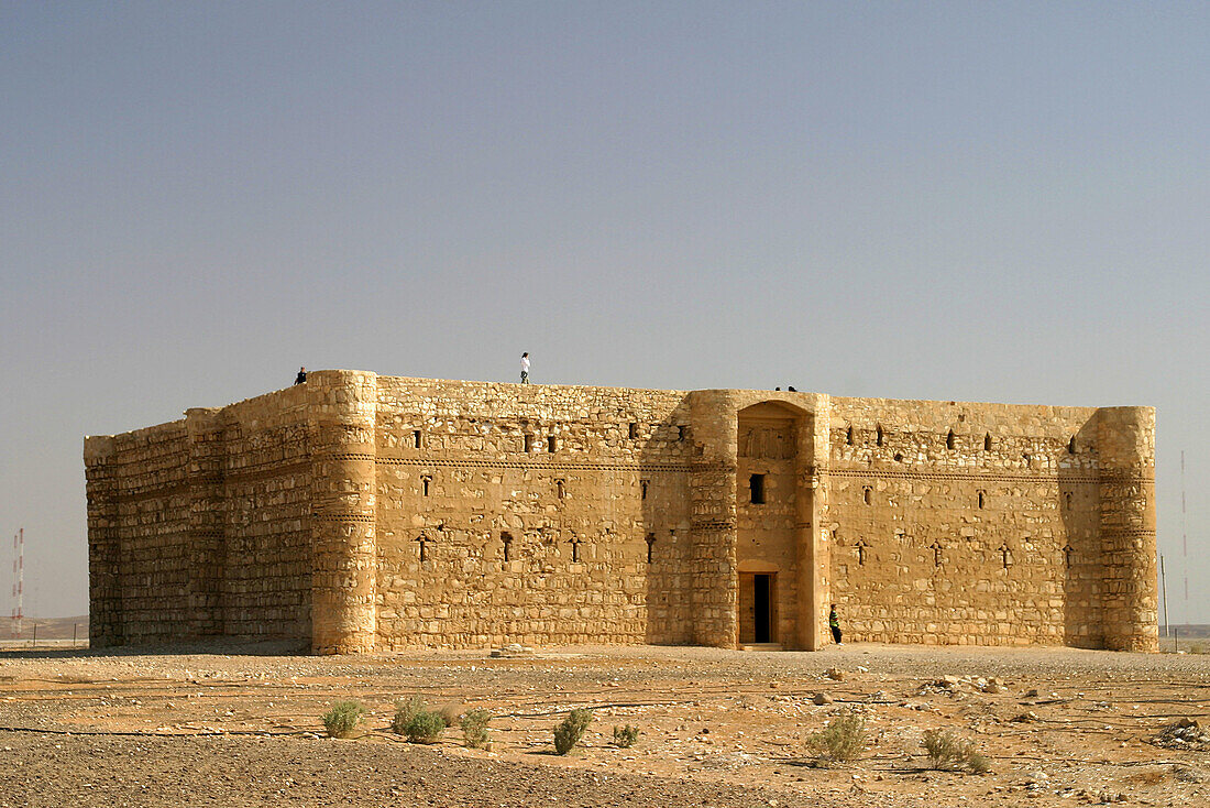 Qasr al Kharanah or Harrana. Desert castle. Jordan.