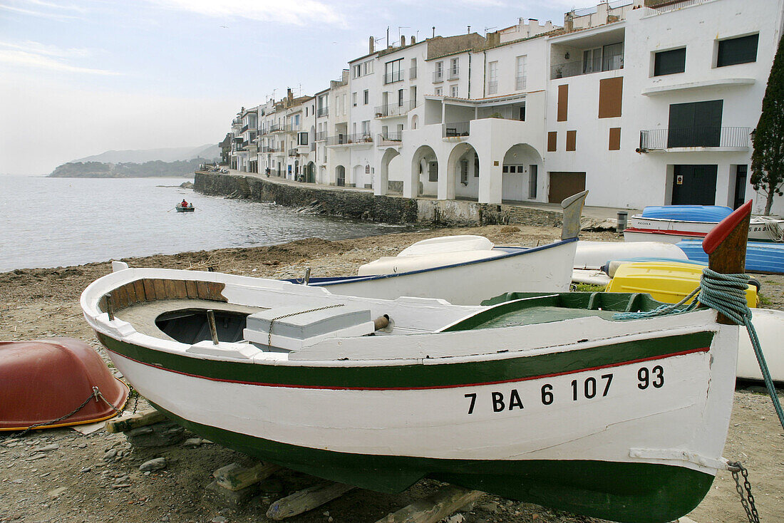 Boats. Cadaqués. Costa Brava. Alt Empordà. Girona province. Catalonia. Spain