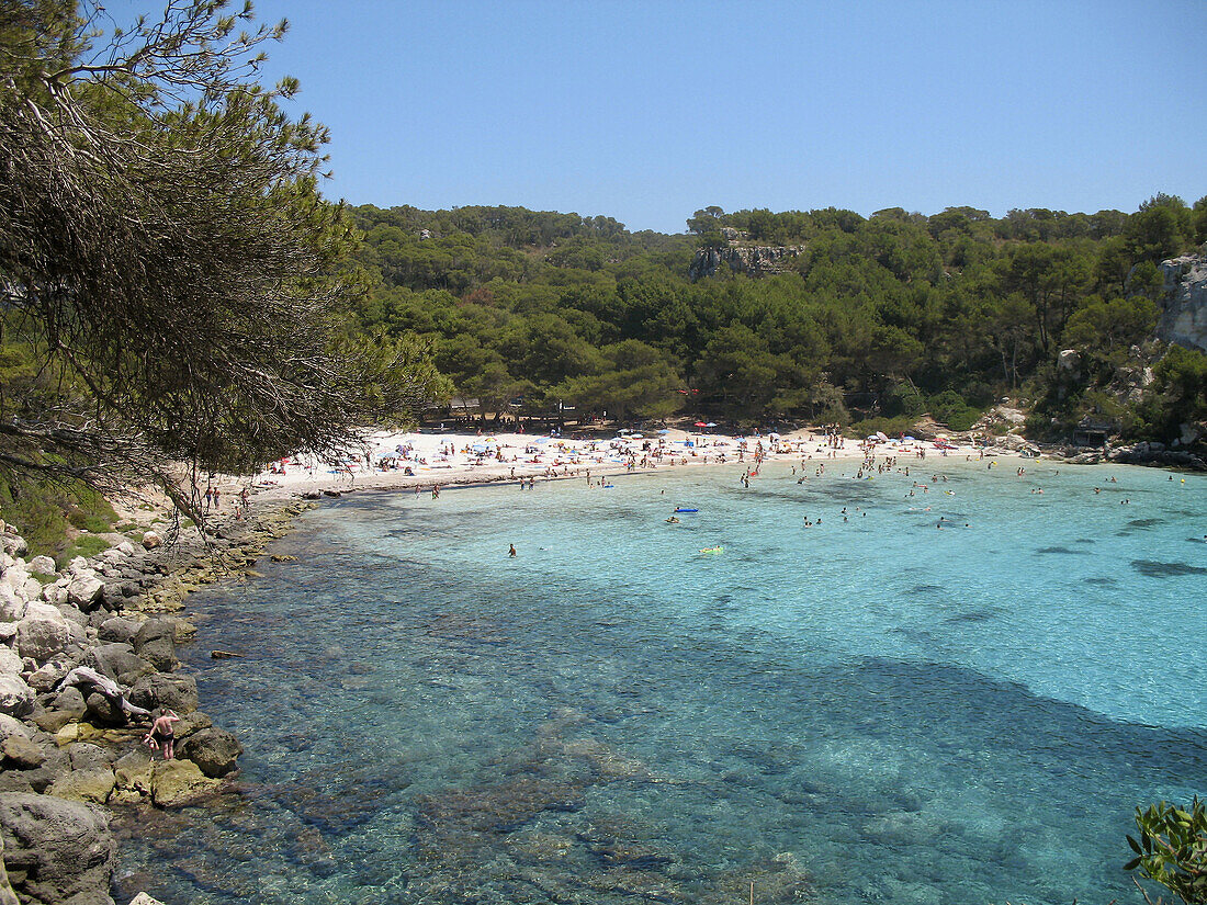 Cala Macarella, Minorca. Balearic Islands, Spain