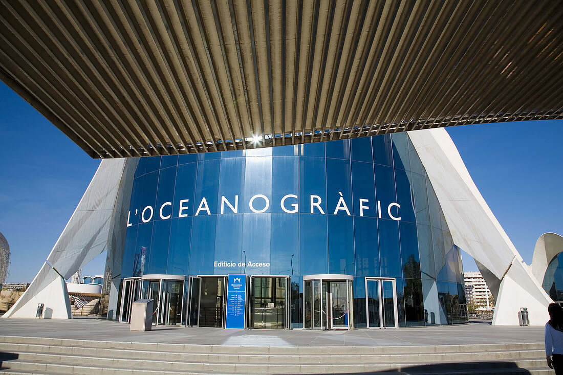 LOceanogràfic (aquarium), City of Arts and Sciences by S. Calatrava. Valencia. Comunidad Valenciana, Spain