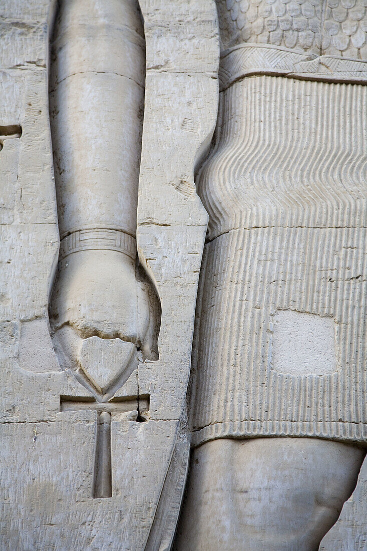 Stone reliefs in Kom Ombo Temple. Egypt.