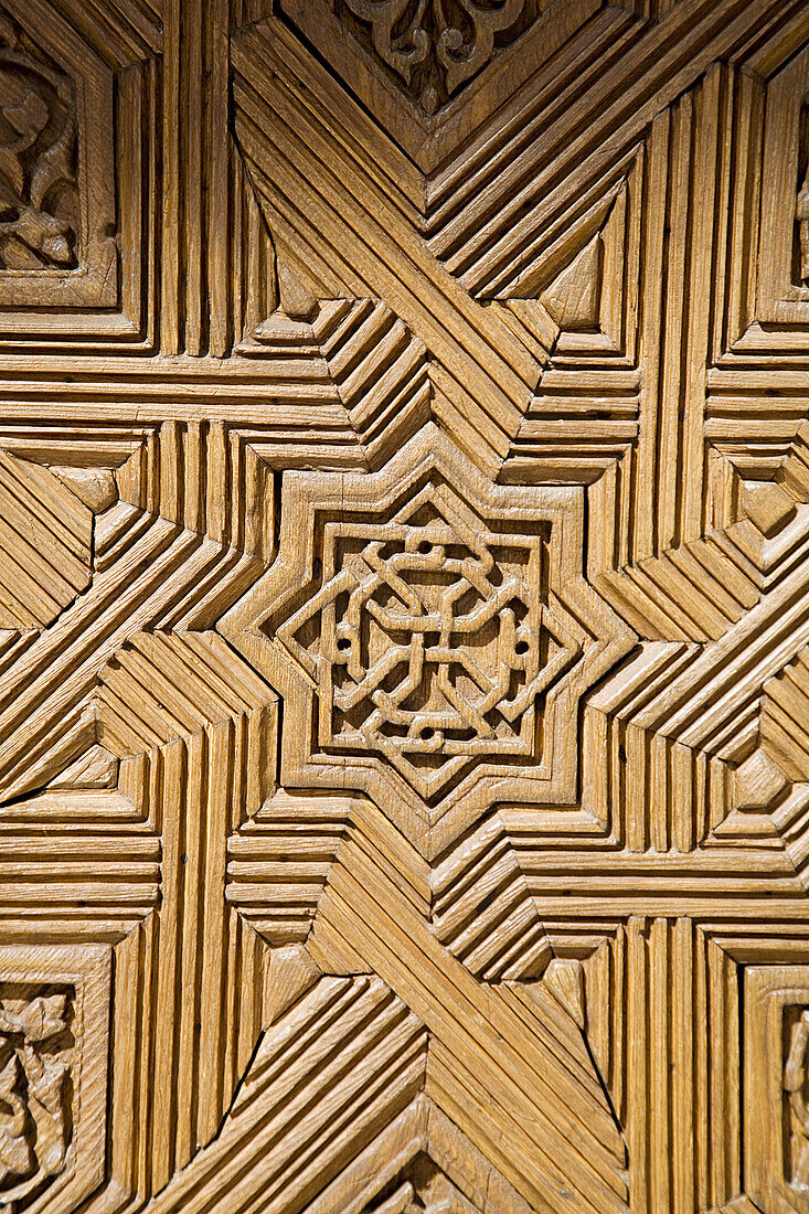 Detail on door. Alhambra. Granada. Andalusia. Spain
