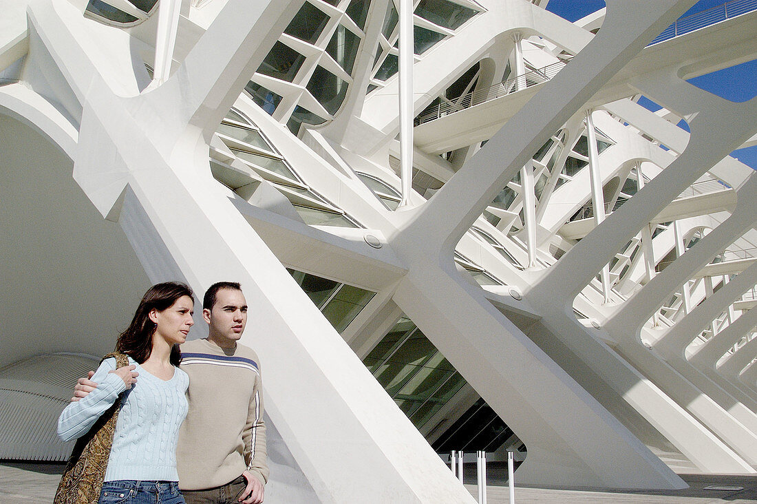 Príncipe Felipe museum of sciences, City of Arts and Sciences, by S. Calatrava. Valencia. Spain