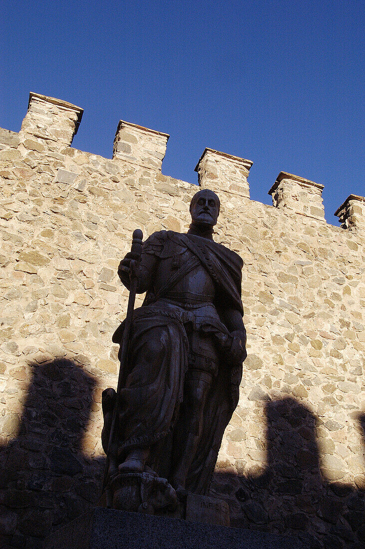 Bisagra Gate, Carlos V. Toledo old city. Spain.