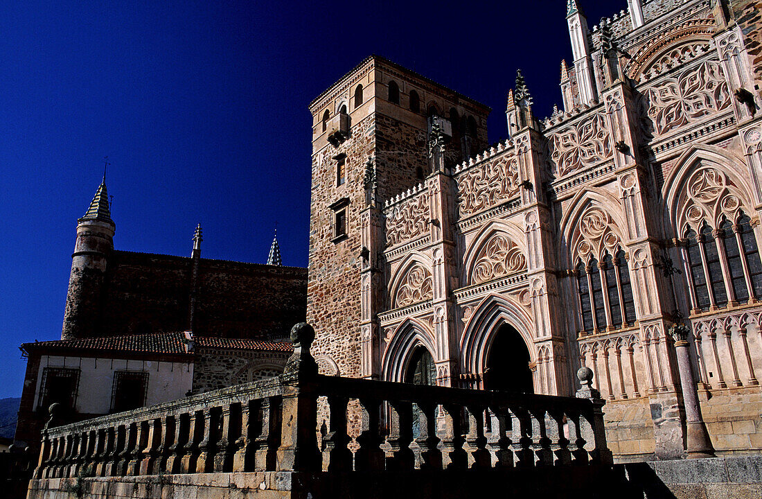 Monastery and Parador Nacional (state-run hotel). Guadalupe. Cáceres province. Spain