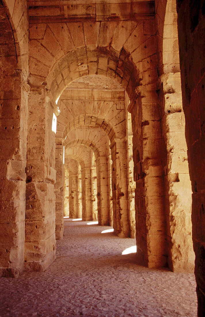 Roman colosseum archways. El-Djem. Tunisia
