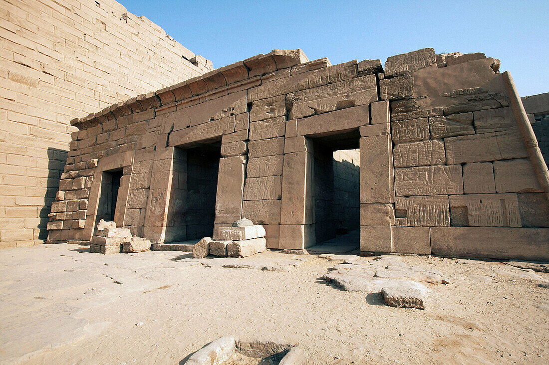 Ruins outside the temple at Karnak. Luxor. Egypt