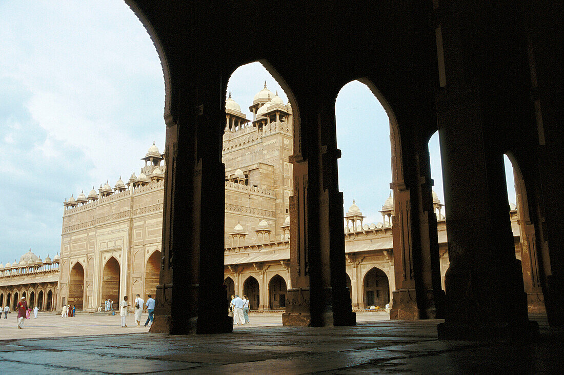 Jama Masjid mosque (1585), Jaipur. Rajasthan, India