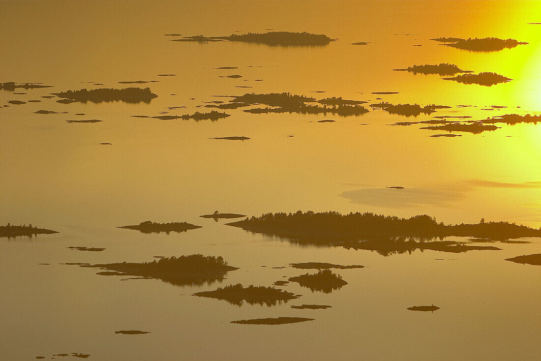 Islands in lake. Saffle. Lake Vänern. Värmland. Sweden
