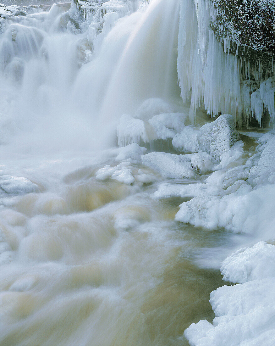 Rivers and streams. Indalsälven. Ristafallen. Jämtland. Sweden.