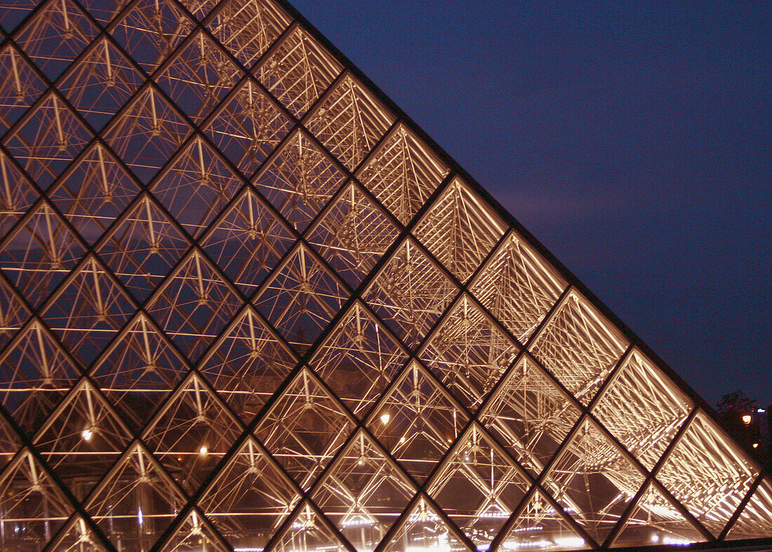 Pyramid, Louvre Museum, Paris, France
