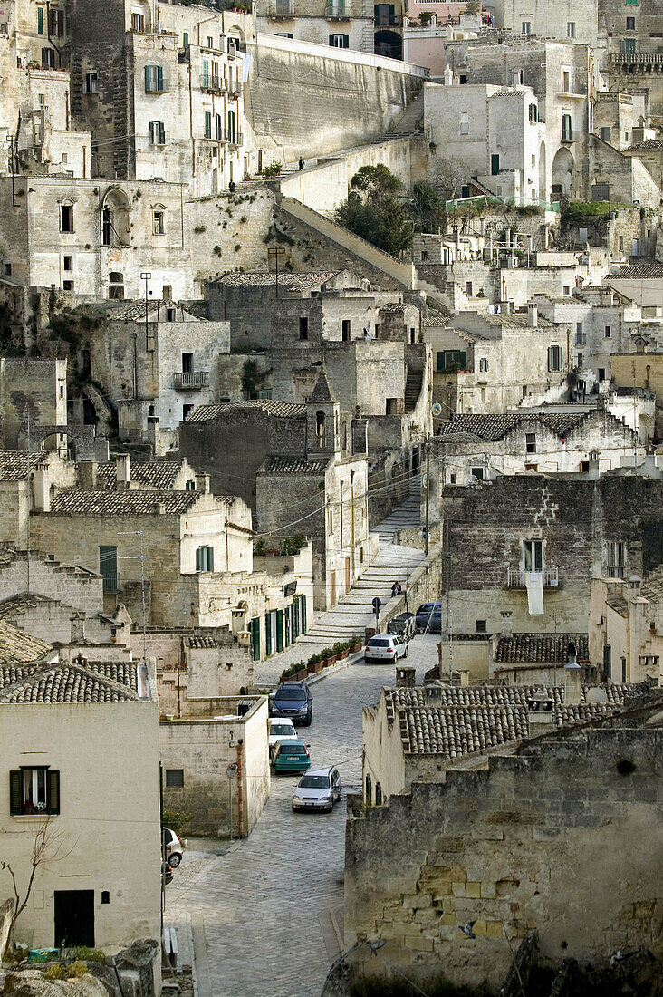 Italy, Basilicata, Matera, Sassi di Matera