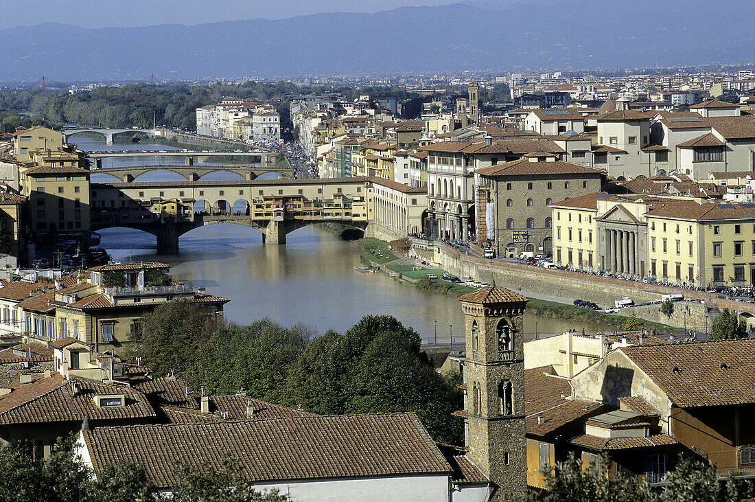 Arno river, Ponte Vecchio. Florence. Italy