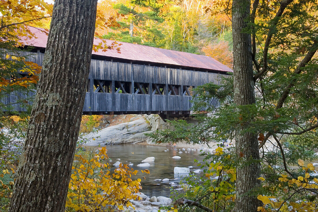 Albany Covered Bridge White Mountains New Hampshire USA