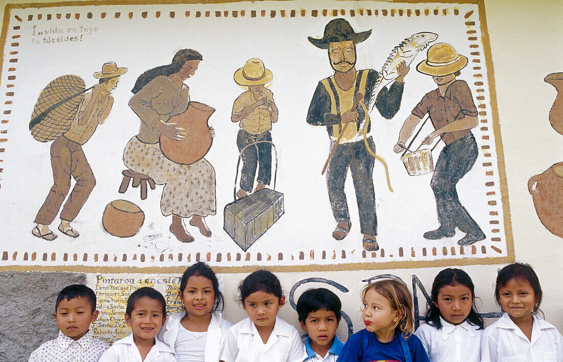 Lenca children in La Campa. Honduras.