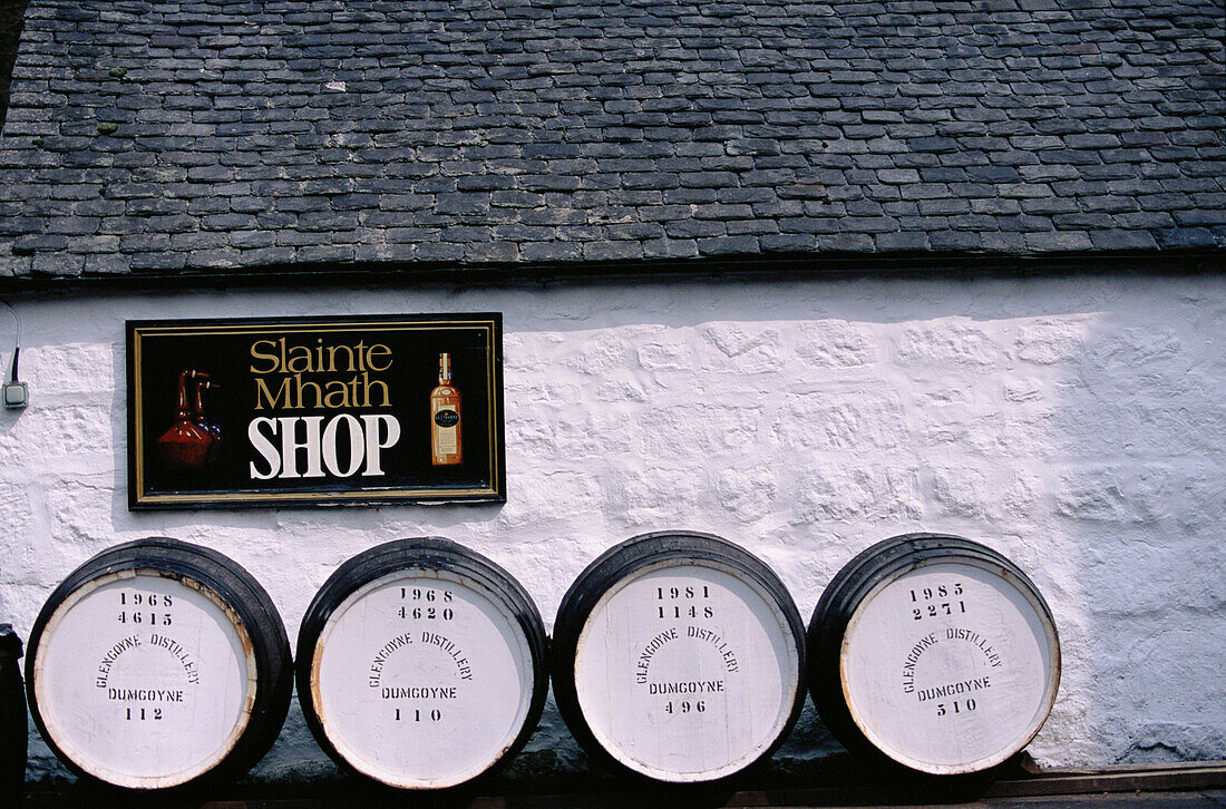 Glengoyne whisky distillery. Edrington Group. Scotland. UK.