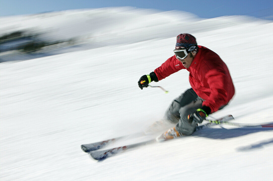 Man skiing in Sun Valley, Idaho. USA