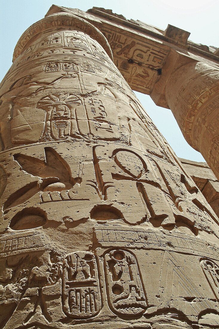 Columns at Karnak temple. Luxor. Egypt