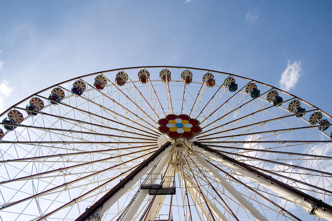 Big wheel. Prater amusement park. Vienna. Austria