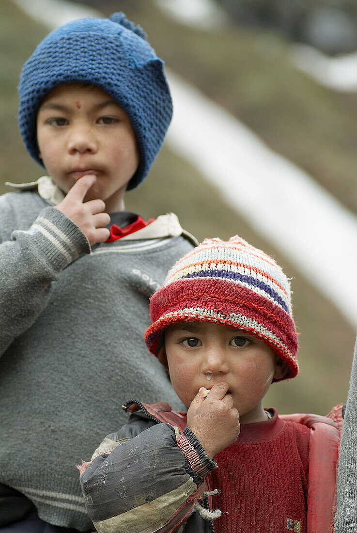 School boys, Sikkim, India