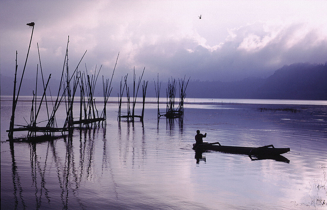 Inner lake inside Bali, Indonesia