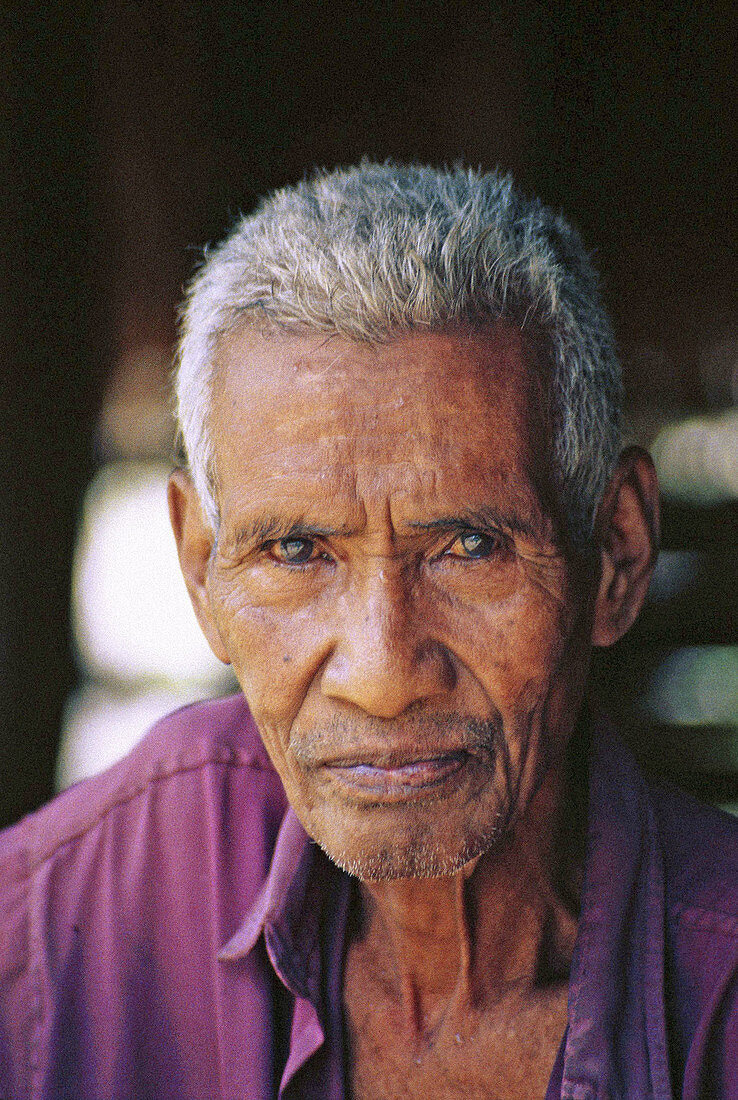Portrait of Sumbanese man. Sumba, Indonesia