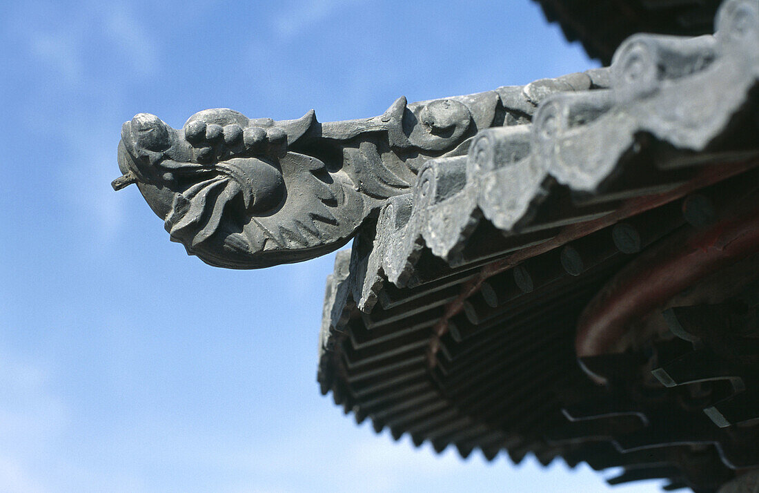 Dragon head, The Imperial Vault of Heaven, Temple of Heaven. Beijing. China