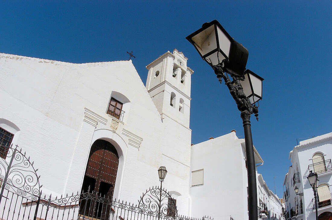 Church of San Antonio de Padua (17th century), Frigiliana. Axarquía mountains region, Málaga province. Andalusia, Spain