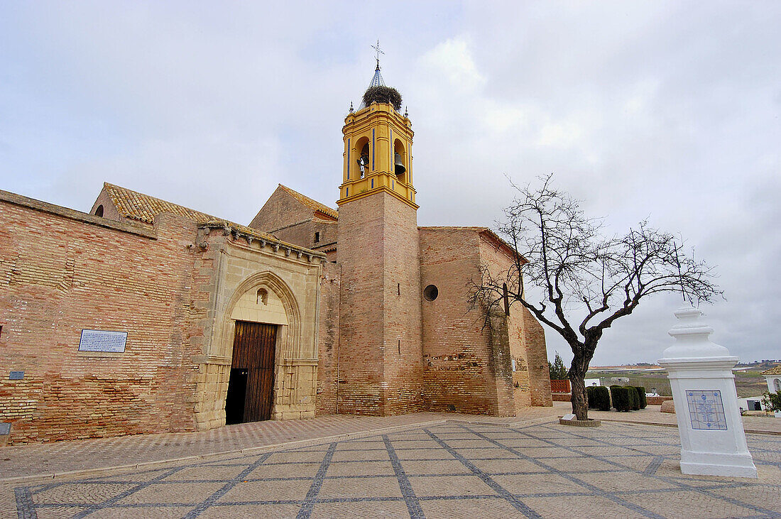 Church of San Jorge Mártir where Christopher Columbus prayed before leaving for America, Palos de la Frontera. Huelva province, Andalusia, Spain