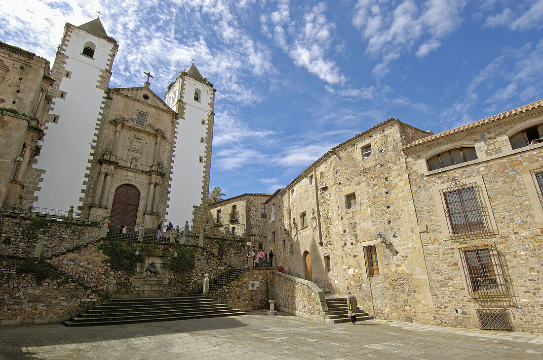 St. Jorge Square, Cáceres. Extremadura, Spain