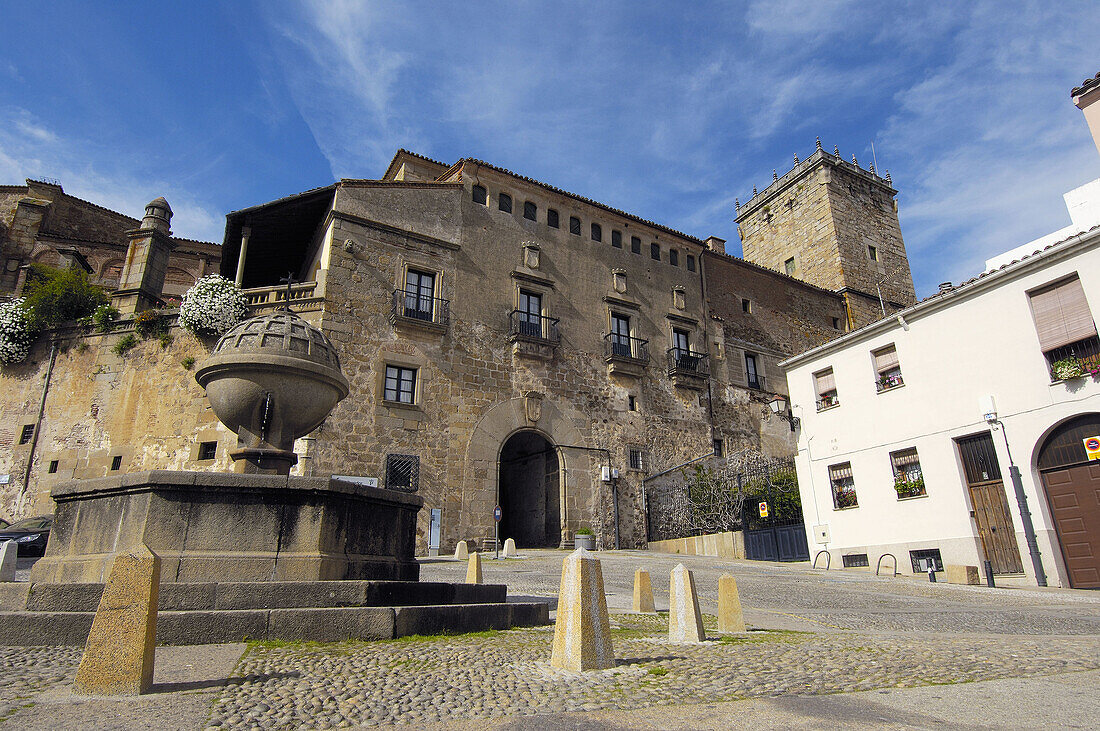 San Vicente Ferrer square, Plasencia. Caceres province, Extremadura, Spain