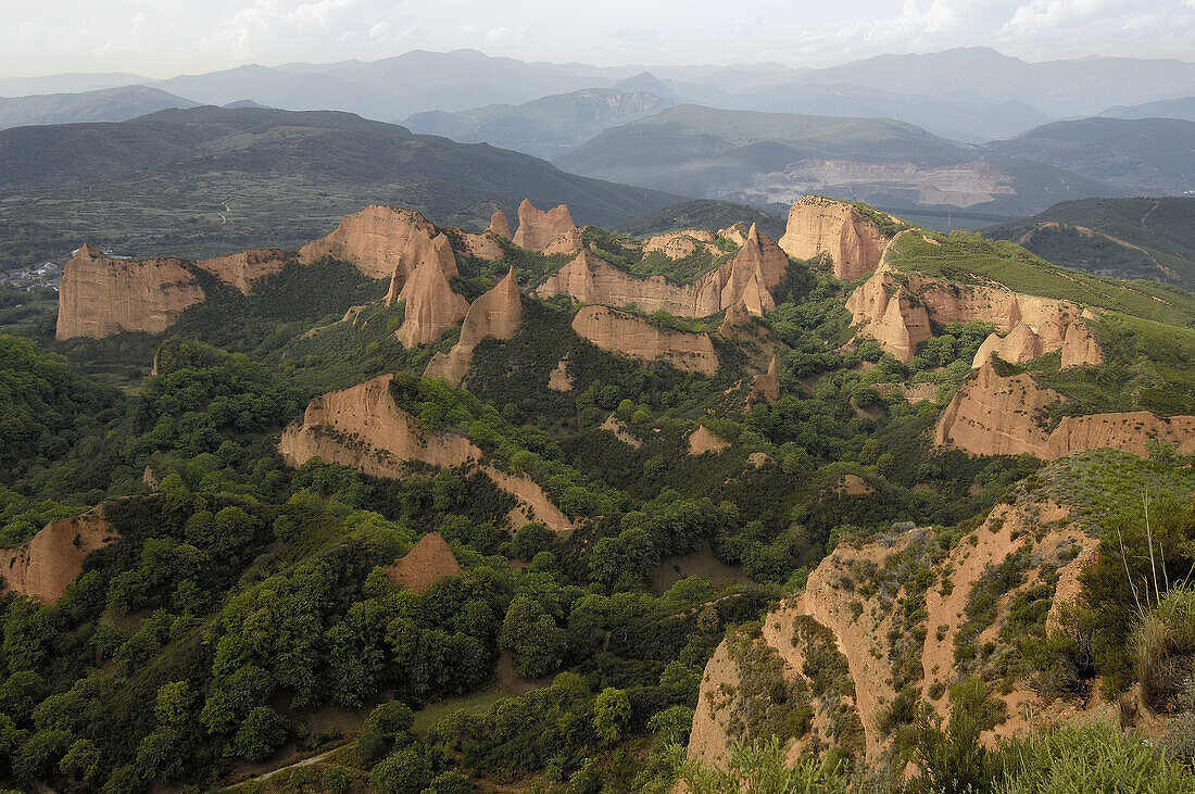 Las Médulas, ancient roman gold mining site. León province, Castilla-León, Spain