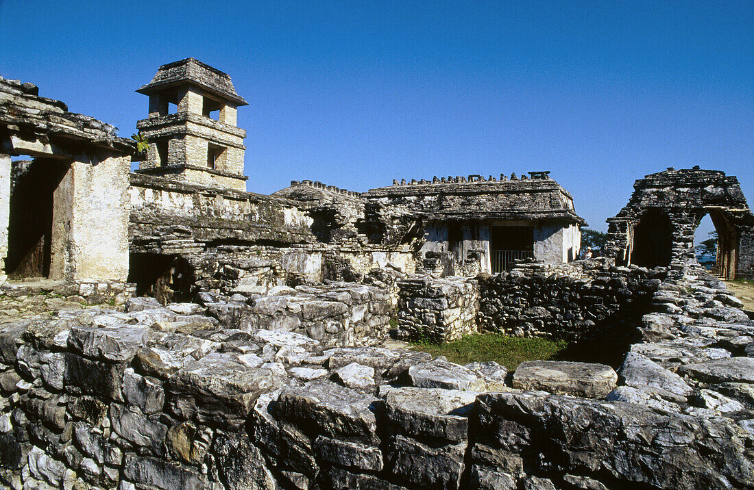 The Palace, Palenque. Chiapas, Mexico