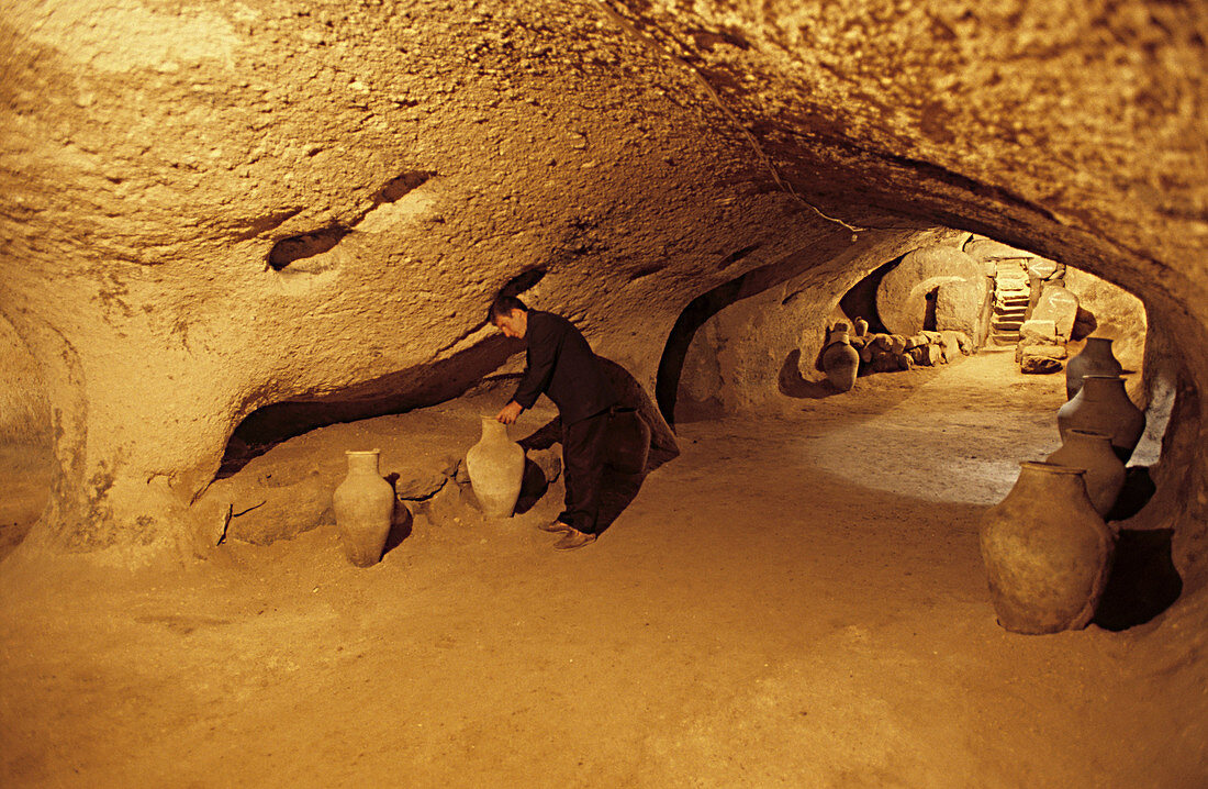 Underground City, Turkey: these subterranean towns extended seven and eight levels into the earth, carved from the soft volcanic stone