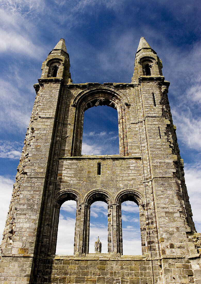 Saint Andrews cathedral ruins. Scotland, UK