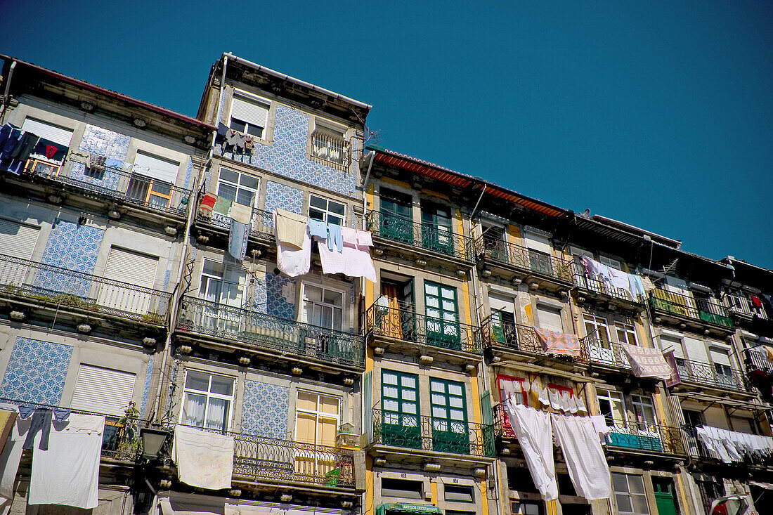 Typical façades. Porto. Portugal.