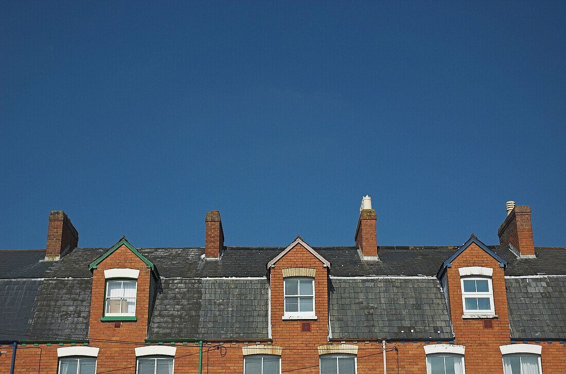 Terraced housing roofline