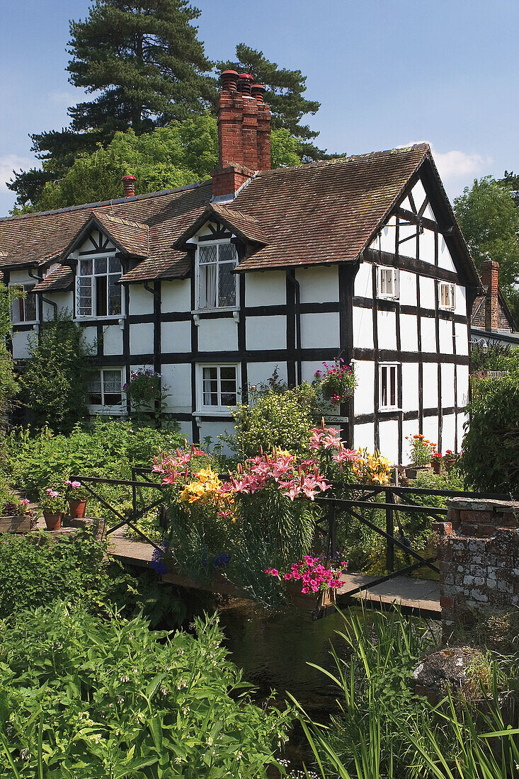 Timbered house, Eardisland, Herefordshire, UK