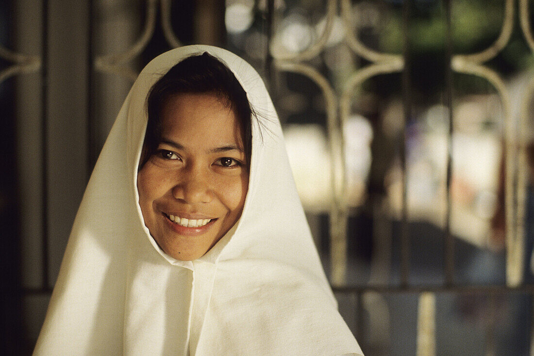 Smiling nun, Marinduque. Philippines