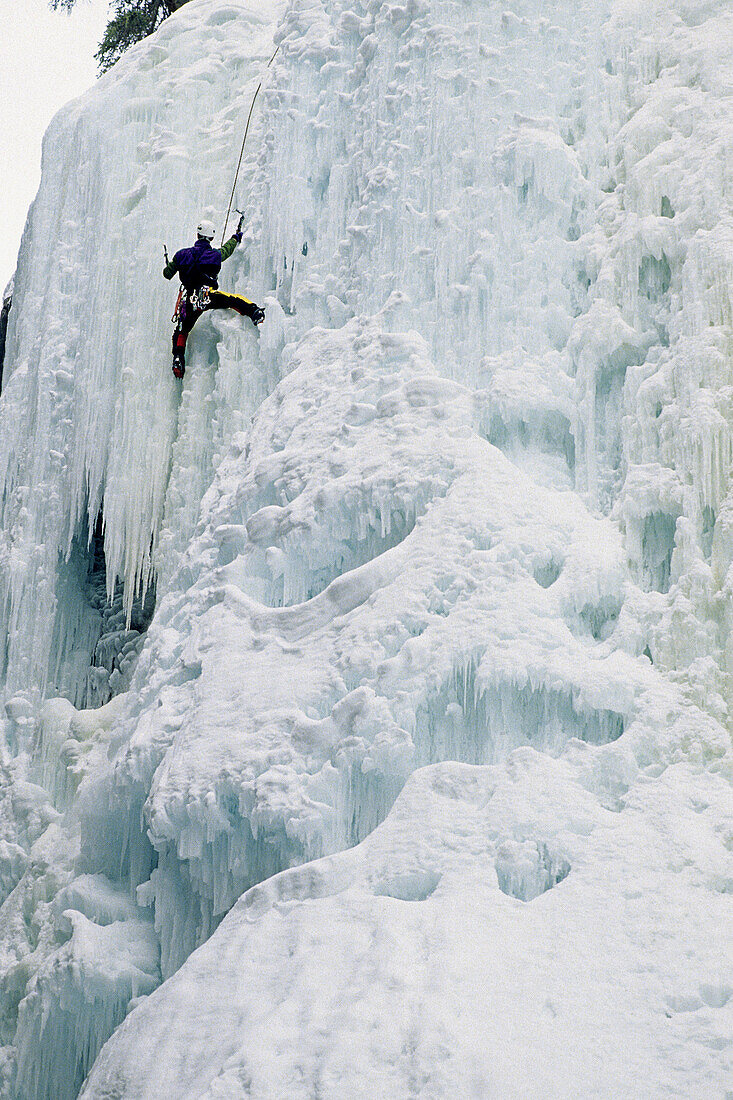 Ice climbing. Alberta, Canada