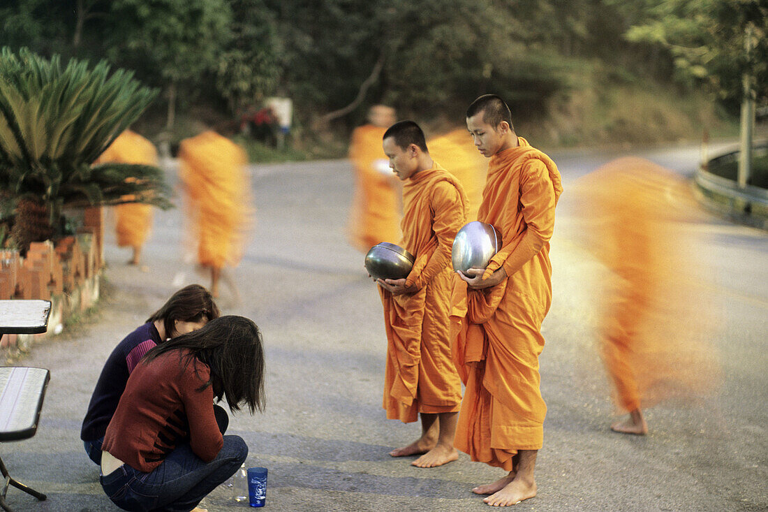 Monks offerings, Chiang Mai. Thailand