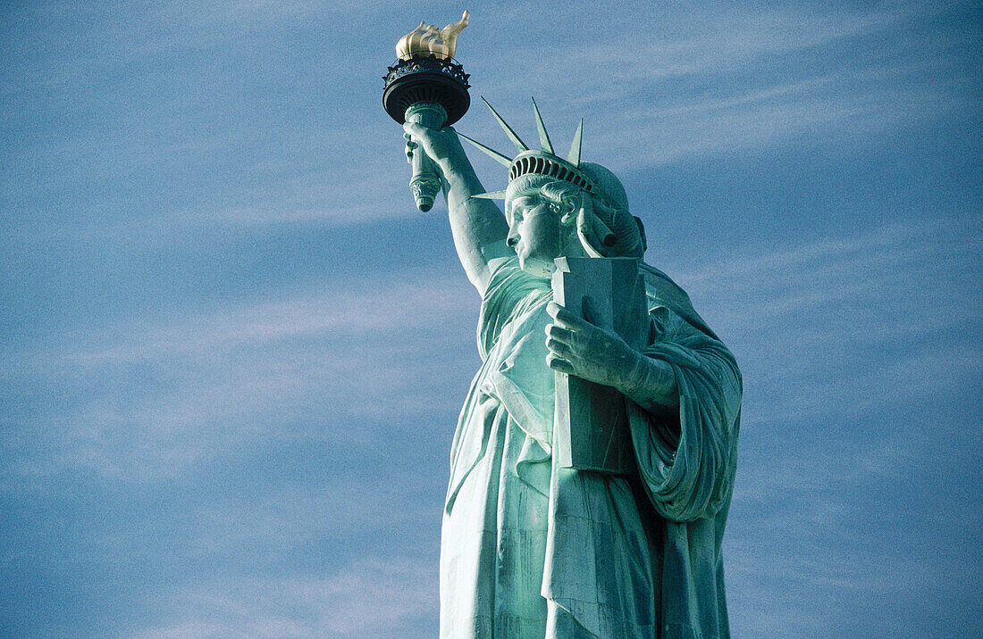 Statue of Liberty, New York harbour. USA