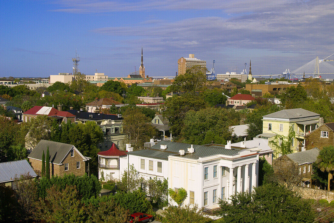 Overview of Charleston, South Carolina from the Wentworth Mansion