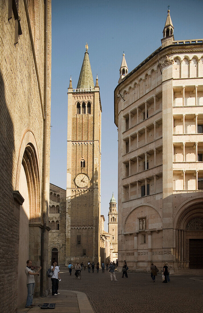 Piazza Duomo. Parma. Emilia Romagna. Italy.